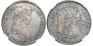 8 Real Guatemala / Spanish Colonies Silber Ferdinand VII. von Spanien (1784-1833)