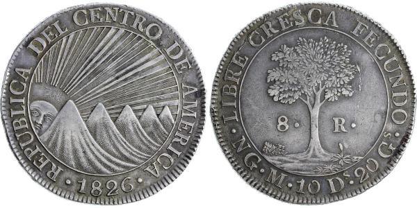 8 Real Guatemala / Zentralamerikanische Konföderation (1823 - 1838) Silber 