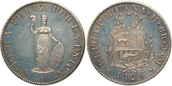 8 Real Peru Silber 