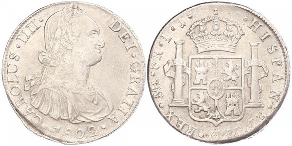 8 Real Peru Silber Karl IV (1748-1819)