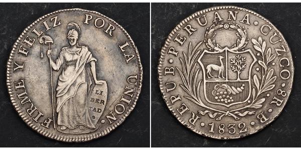 8 Real Peru Silber 