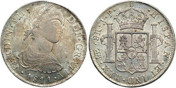 8 Real Peru Silber Ferdinand VII. von Spanien (1784-1833)