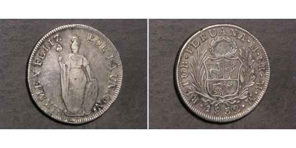 8 Real Peru Silber 
