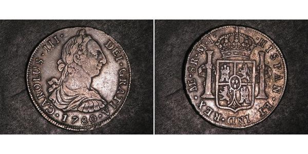 8 Real Peru Silber Karl III. von Spanien (1716 -1788)