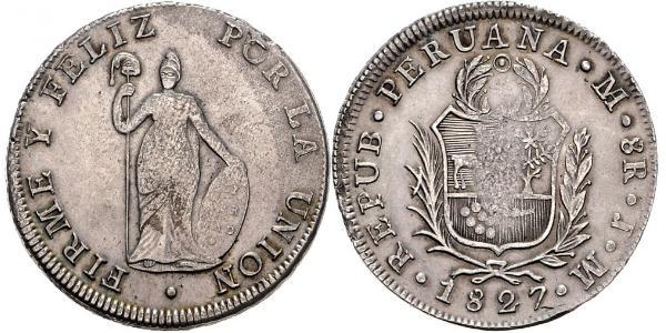 8 Real Peru Silber 