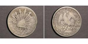 8 Real Second Federal Republic of Mexico (1846 - 1863) Silber 