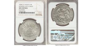 8 Real Second Federal Republic of Mexico (1846 - 1863) Silber 