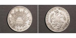 8 Real Second Federal Republic of Mexico (1846 - 1863) Silber 