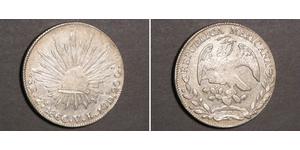 8 Real Second Federal Republic of Mexico (1846 - 1863) Silber 