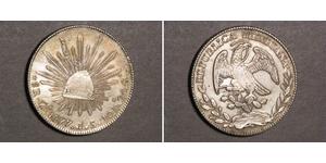 8 Real Second Federal Republic of Mexico (1846 - 1863) Silber 