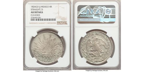 8 Real Second Federal Republic of Mexico (1846 - 1863) Silber 