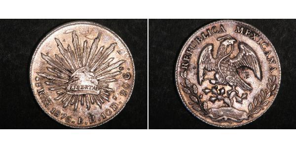 8 Real Second Federal Republic of Mexico (1846 - 1863) Silber 