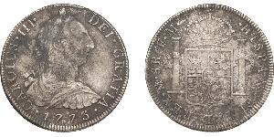 8 Real Spanisches Kolonialreich (1700 - 1808) Silber Karl III. von Spanien (1716 -1788)