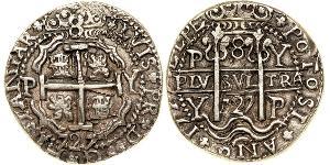 8 Real Spanisches Kolonialreich (1700 - 1808) Silber Karl II. von Spanien (1661-1700)