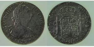 8 Real Spanisches Kolonialreich (1700 - 1808) Silber Karl III. von Spanien (1716 -1788)