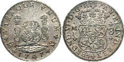 8 Real Vizekönigreich Neuspanien (1519 - 1821) Silber Ferdinand VI. von Spanien (1713-1759)