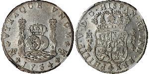 8 Real Vizekönigreich Neuspanien (1519 - 1821) Silber Philip V von Spanien (1683-1746)