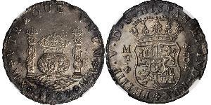 8 Real Vizekönigreich Neuspanien (1519 - 1821) Silber Philip V von Spanien (1683-1746)