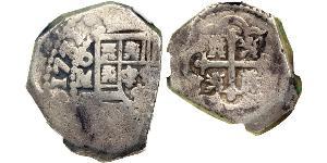 8 Real Vizekönigreich Neuspanien (1519 - 1821) Silber Philip V von Spanien (1683-1746)