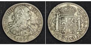 8 Real Vizekönigreich Neuspanien (1519 - 1821) Silber Karl IV (1748-1819)