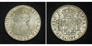 8 Real Vizekönigreich Neuspanien (1519 - 1821) Silber Karl IV (1748-1819)