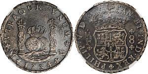 8 Real Vizekönigreich Neuspanien (1519 - 1821) Silber Philip V von Spanien (1683-1746)
