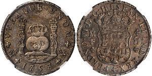 8 Real Vizekönigreich Neuspanien (1519 - 1821) Silber Ferdinand VI. von Spanien (1713-1759)