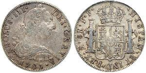 8 Real Vizekönigreich Neuspanien (1519 - 1821) Silber Karl III. von Spanien (1716 -1788)