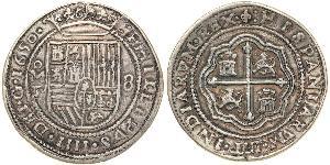 8 Real Vizekönigreich Neuspanien (1519 - 1821) Silber Philip IV. von Spanien (1605 -1665)