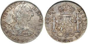 8 Real Vizekönigreich Neuspanien (1519 - 1821) Silber Karl III. von Spanien (1716 -1788)