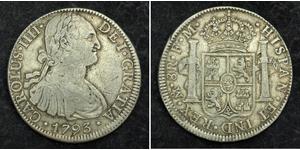 8 Real Vizekönigreich Neuspanien (1519 - 1821) Silber Karl IV (1748-1819)