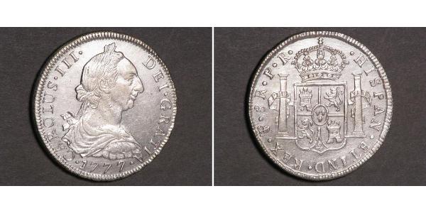 8 Real Bolivia Silver Charles III of Spain (1716 -1788)