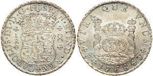 8 Real Bolivia / Viceroyalty of Peru (1542 - 1824) Silver Charles III of Spain (1716 -1788)