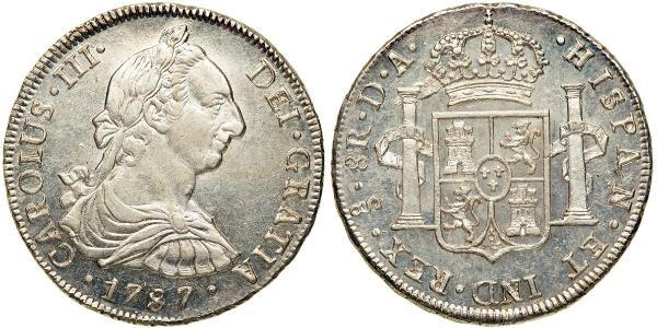 8 Real Chile Silver Charles III of Spain (1716 -1788)