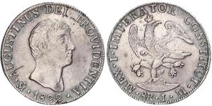 8 Real First Mexican Empire (1821 - 1823) Silver 