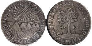 8 Real Guatemala / Federal Republic of Central America (1823 - 1838) Silver 