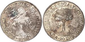 8 Real Guatemala / Federal Republic of Central America (1823 - 1838) Silver 