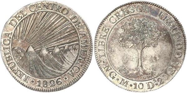 8 Real Guatemala / Federal Republic of Central America (1823 - 1838) Silver 