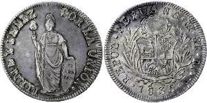 8 Real Peru Silver 