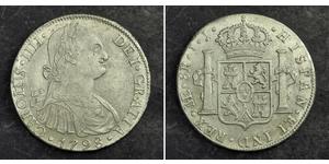 8 Real Peru Silver Charles IV of Spain (1748-1819)