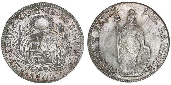 8 Real Peru Silver 