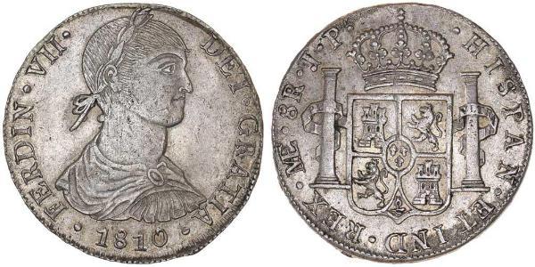 8 Real Peru Silver Ferdinand VII of Spain (1784-1833)