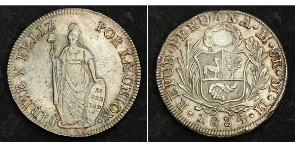 8 Real Peru Silver 