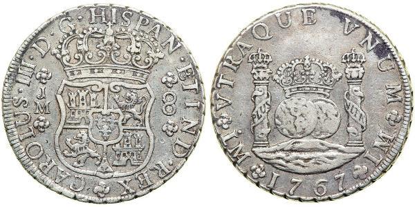 8 Real Peru Silver Charles III of Spain (1716 -1788)