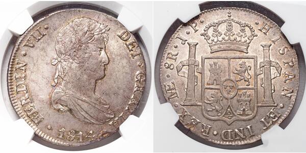 8 Real Peru Silver Ferdinand VII of Spain (1784-1833)