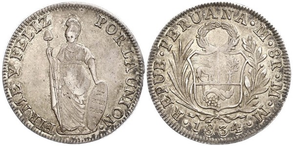 8 Real Peru Silver 