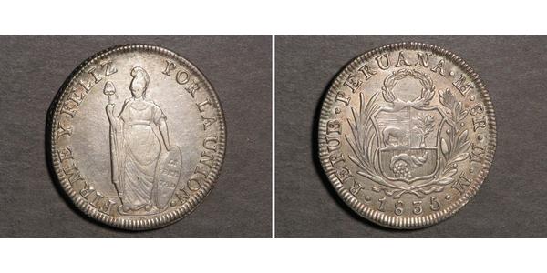 8 Real Peru Silver 