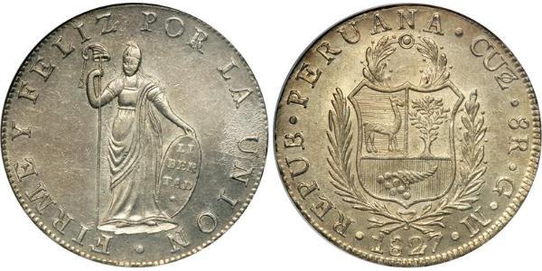 8 Real Peru Silver 