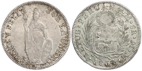 8 Real Peru Silver 