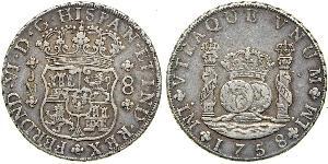 8 Real Peru / Spanish Colonies Silver 